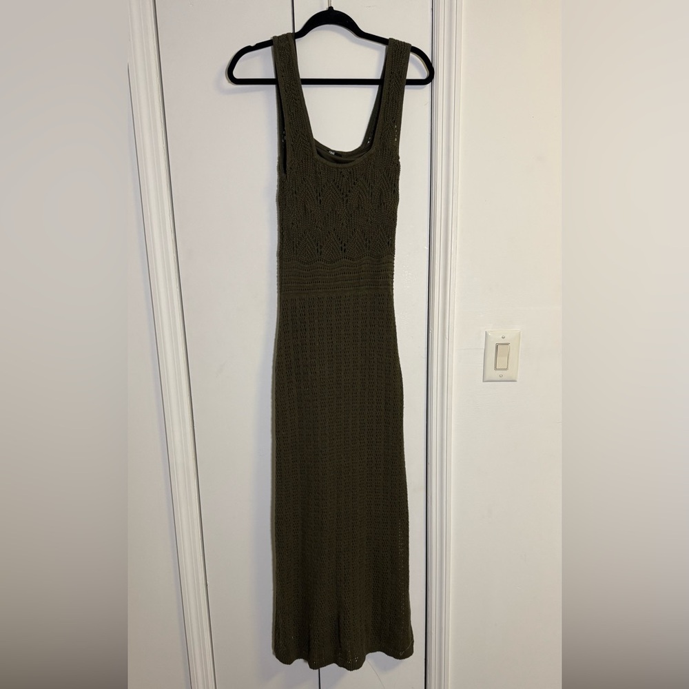 Frye Olive Knit Maxi Dress